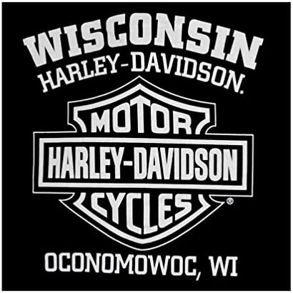 Harley-Davidson Muška Willie G lubanja Duks, Crna posada Pulover 30296649