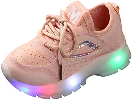 Cipele za trčanje djevojke prozračne djece & nbsp;dječaci Led mrežaste svjetleće sportske cipele za djevojčice kožne cipele za djevojčice