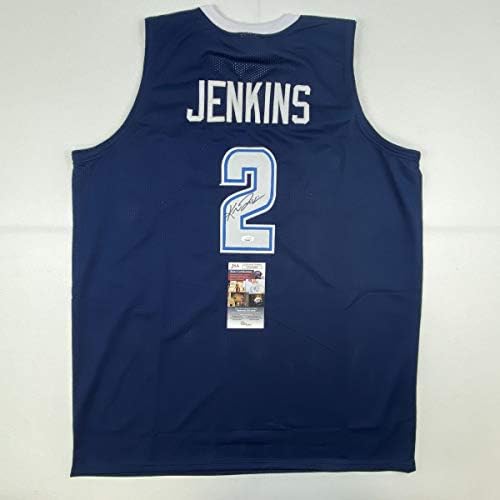Autographing / potpisan Kris Jenkins Villanova Blue College košarkaški dres JSA COA