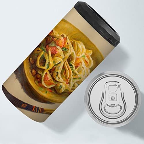 Izolirana talijanska testena dizajna izolirana tanka može hladnjak - umjetnost može hladnjak - Izolirana sličica hrane može hladnjak