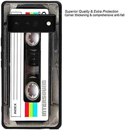 Kompatibilan sa Google Pixel 6 Pro Cassety Casette, vintage Music Cassette traka za miks hladne 80-ih 90-ih Classic Retro grafički