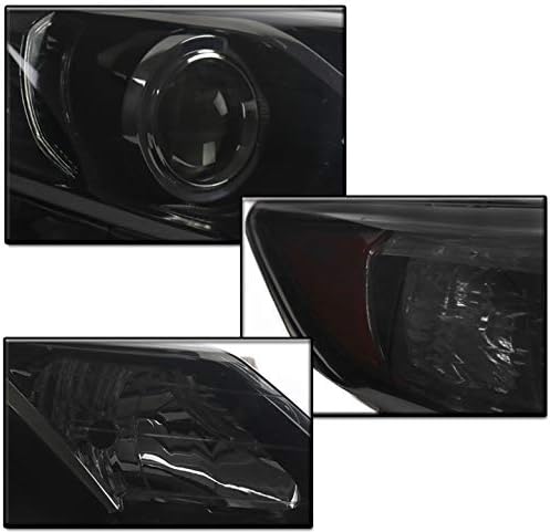 ZMAUTOPARTS projektor Crna / dimna svjetla prednja svjetla sa 6,25 plava LED DRL svjetla za 2012-2014 Toyota Camry