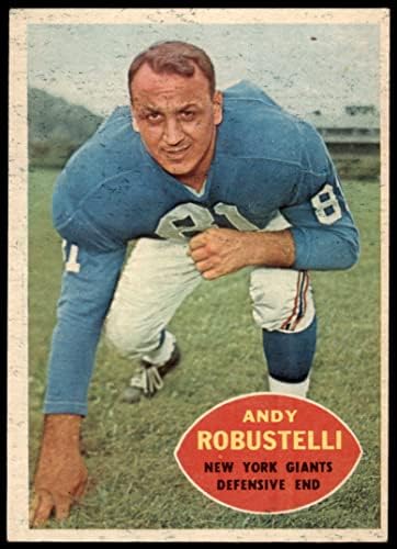 1960. topps 81 Andy Robustelli New York Giants-FB VG / Ex Giants-FB Arnold