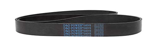 D & D Powerdrive 640K8 Poly V pojas, 64,75 Dužina, 1,15 Širina