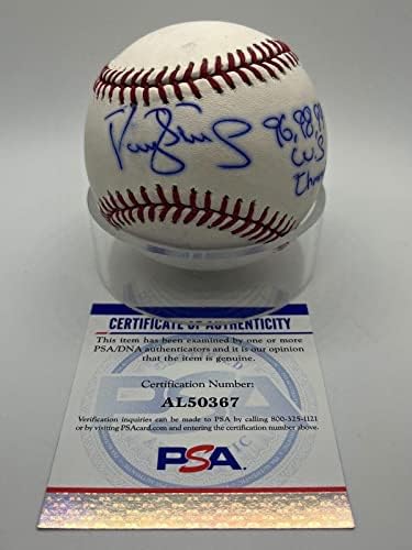 Darryl jagode 96 98 99 WS Champs Mets potpisani autograph bejzbol PSA DNK * 67 - autogramirani bejzbol