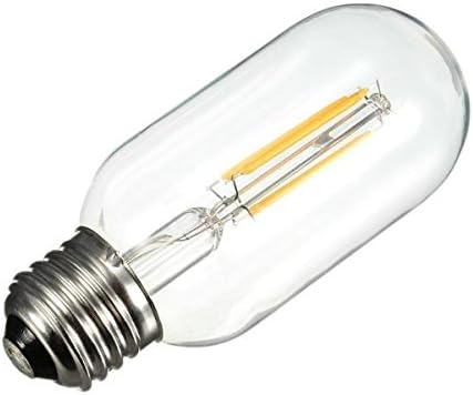 6pack LED žarulja sa žarnom niti zatamnjena T45/T14 - 2W cevasta LED Edison sijalica sa poklopcem od prozirnog stakla, E26 baza, toplo
