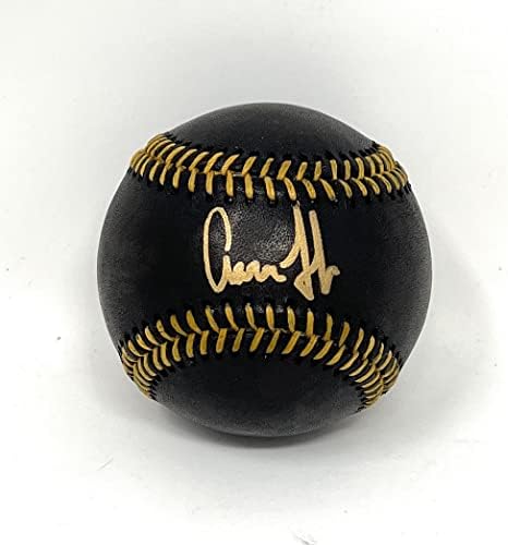 Aaron sudac New York Yankees potpisali su bejzbol za bejzbol Autograph Crna Rijetka MLB bejzbol JSA certificirana