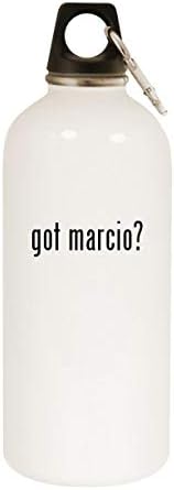 Molandra proizvodi dobili su Marcio? - 20oz boca od nehrđajućeg čelika bijele vode s karabinom, bijelom bojom