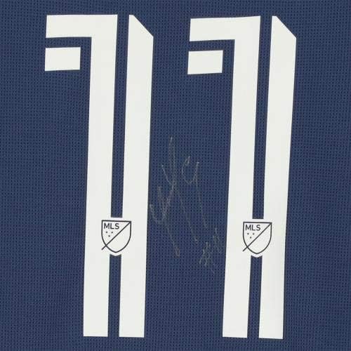 Yony ​​Gonzalez La Galaxy AUTOGREGOD MACKURATNO KORIŠTENJE 11 BLUE JERSEY IZ SEZONE 2020 MLS - nogometnih dresova autografa