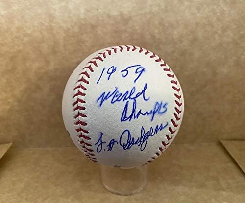 Chuck Churn 1959 World Champs LA Dodgers potpisali su autografiju M.L. Baseball w / coa