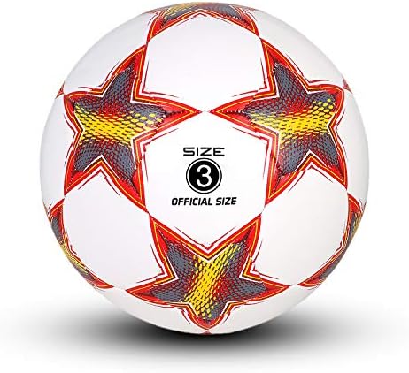 Yanyodo Soccer trening lopta, pentagramske prakse fudbalske kuglice klasične veličine 3,4,5 za mlade, djecu, savršenu za vanjsku i
