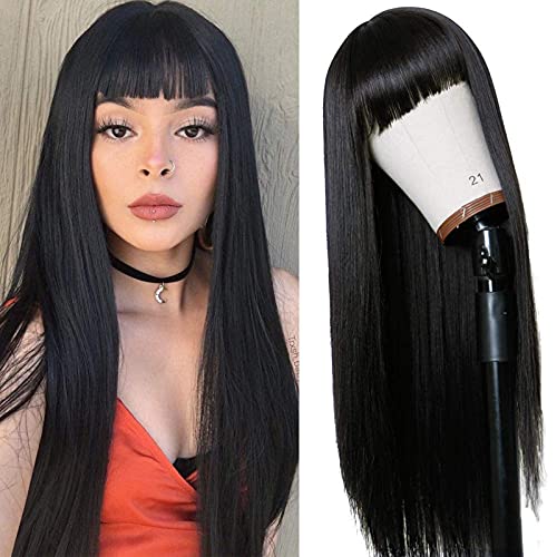 Yoyorule prirodna vlakna za kosu ravna kosa-perika crna duga Remy perika dizajn proizvoda za kosu