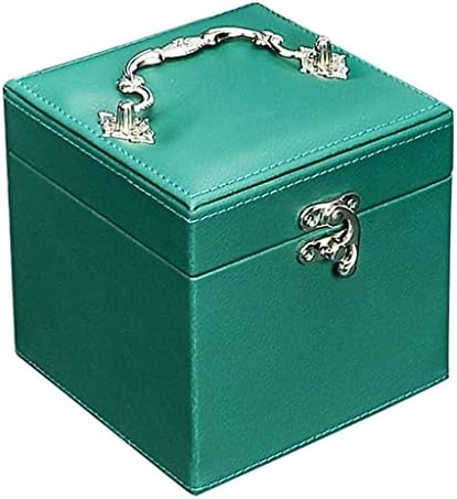 Kutija za nakit Tri sloja za skladištenje kapaciteta kutije za zaštitu od kože sa ručkama Velvet Women