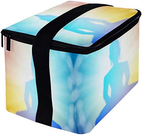 Izolovane Buddha torbe za ručak za višekratnu upotrebu Bento bag kutija za ručak, prenosiva torba za ručak za žene muškarce deca za