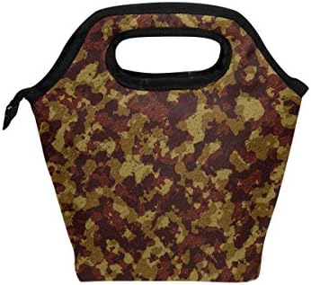 HEOEH Awesome Army Camouflage torba za ručak Cooler Tote Bag izolovana Zipper kutija za ručak torba za vanjsku školsku kancelariju
