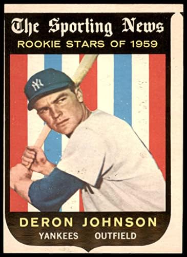 1959 TOPPS # 131 Deron Johnson New York Yankees Dobar Yankees