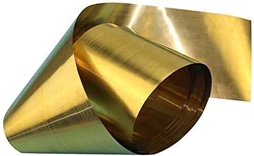 SYZHIWUJIA metalna bakrena folija čista bakrena folija Mesingani metalni tanki Lim kaiš folija ploča podloška 200mm / 7. 87Inchx1000mm