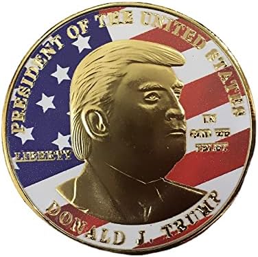 45. američki predsjednički adut Color Coolos Commorativni novčići u novčićima Silver Coins Chainge COIN kolekcionar