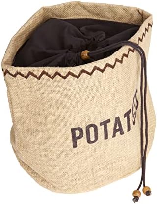 Prirodni elementi KitchenCraft torba za krompir sa oblogom od zamračenja, Hessian, braon, 24 x 24cm