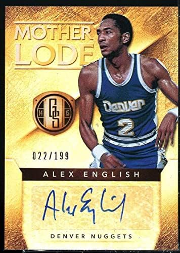 Alex English Card 2014-15 Panini Gold Standard Majčani lode Autogrami 3 - Neiddređene košarkaške kartice