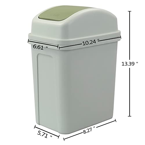 Innouse 7 L mala kanta za smeće sa zakretnim poklopcem, zatvorena kanta za smeće od 1,8 galona sa poklopcem