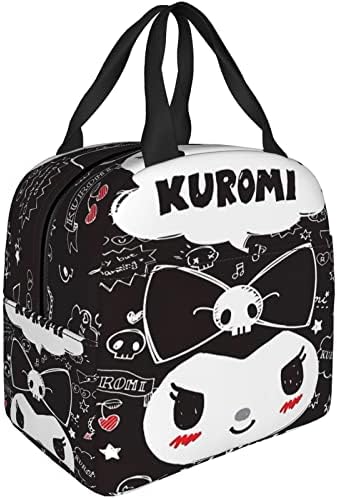 Uilmtosp Kawaii Anime kutija za ručak za višekratnu upotrebu prenosiva termoizolaciona torba za ručak torbe za ručak za dječake /