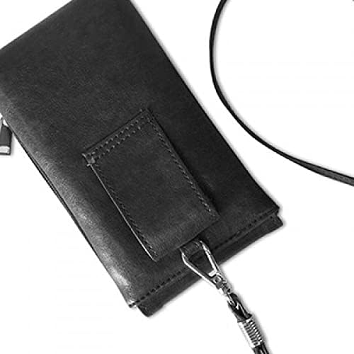 Ukiyo-e Wing cvjetni drveni japan telefon novčanik torbica viseći mobilni torbica crni džep