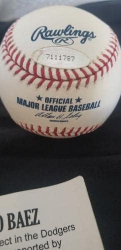 PEDRO BAEZ DODGERS STAR POTPISAO Autograph Autentični rawlings OML bejzbol tristar - autogramirani bejzbol