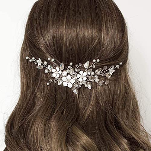 Yean cvijet nevjesta vjenčanje Hair Vine Bridal Rhinestone hair Piece Pearl traka za glavu Crystal Hair Accessories za žene i djevojčice