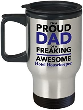 Ponosan tata strašnog fenomenalnog hotelskog domaćica Putujte šolju za kafu, Day Day Day za tatu iz Son kćeri djece