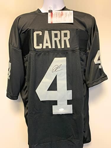 Derek Carr Las Vegas Raiders potpisali su autogragram Custom Jersey Black JSA svjedoči ovjereno
