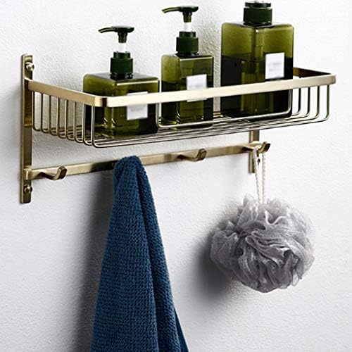 UxZDX Cujux Sklopivi nosač ručnika za kupatilo na zid, s kukama za ručnike i podesivim ručnikom, ručnik od nehrđajućeg čelika