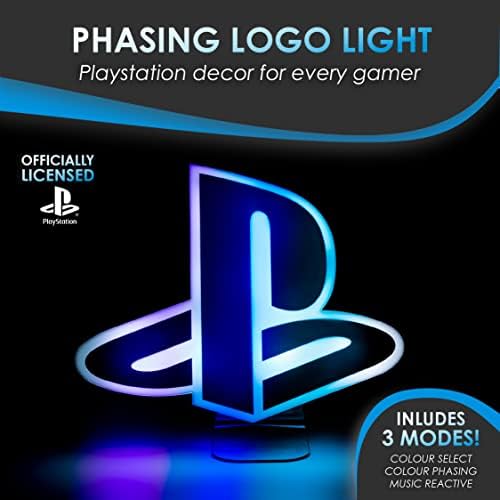 PlayStation PS5 ikone svjetlo i Logo svjetlo, Muzika reaktivna Igraonica rasvjeta Playstation soba dekor
