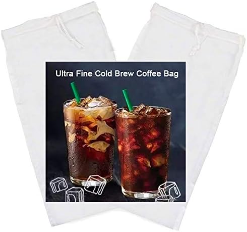Tinnkee 2 pakovanja hladna kesa za kafu, 120 mikro Najlon za hranu Ultra Fine mreže, 8. 6x5 inčni Filter za hladno kuvanje kafe za