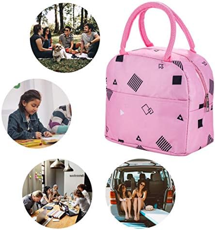 Beyond 280 elegantna torba za ručak sa prenosivim 3 komadnim kompletom za žene i tinejdžerke slatka izolovana kutija za ručak za radna