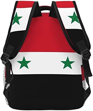Sirija zastava Travel Backpack ženska torba Lagana školska ruksaka za djevojke Podesivi kolekcionarski ruksak odgovara 15,6 inčnim
