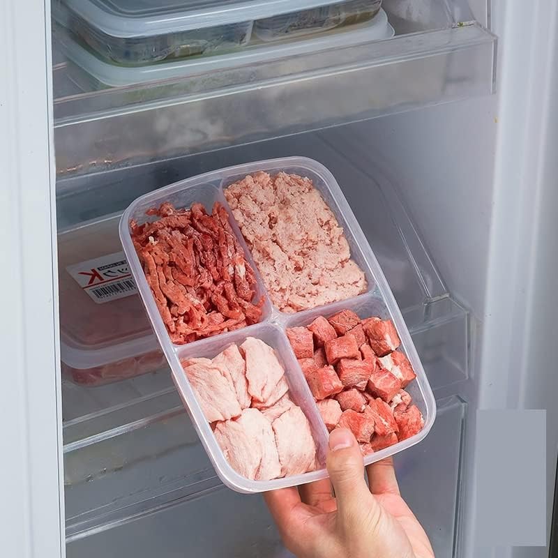 GYFCYGG frozen Meat Quarter-Grid kutije smrznutih komada zamrznuta kutija frižider luk đumbir, kutija za čuvanje belog luka priprema