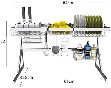 Jahh stalak za skladištenje polica, držač za jelo, kuhinja od nehrđajućeg čelika multifunkcijski stalak za pohranu
