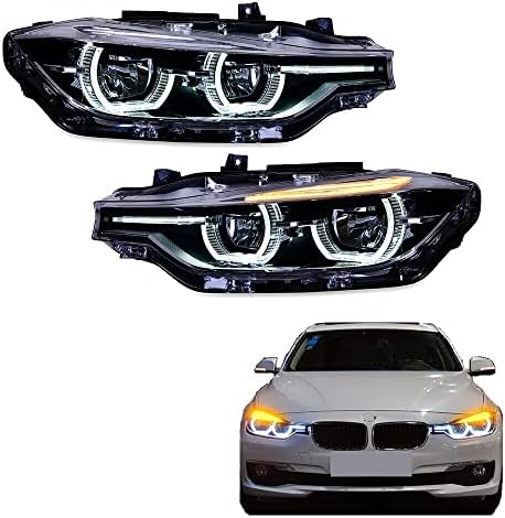 N& Y 2pcs led farovi fit za BMW serije 3 F30 F31 farovi 2012 2013 2014 2015 LED Lens projektor dvostruki snop LED komplet sa LED dnevnim svetlima sve LED sijalice