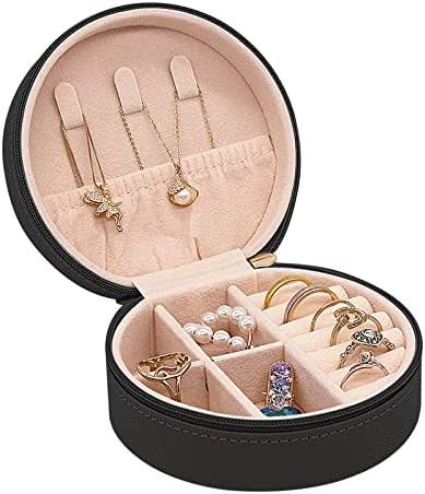 Soddeph putna kutija za nakit, Mini prenosivi Organizator putna torbica sa patentnim zatvaračem, male kutije za odlaganje prstenja