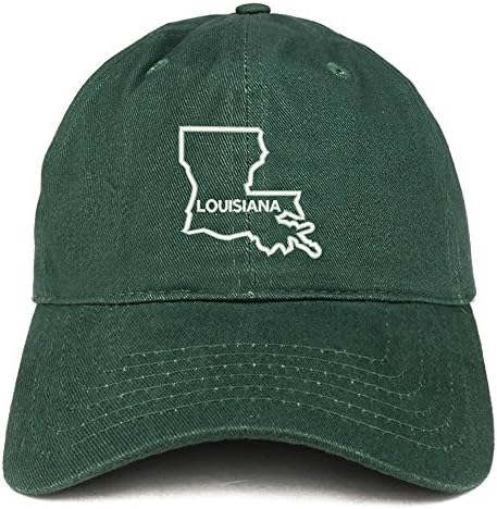 Trendi odjeća Louisiana Text State Outline Eveidered Pamuk Tata šešir