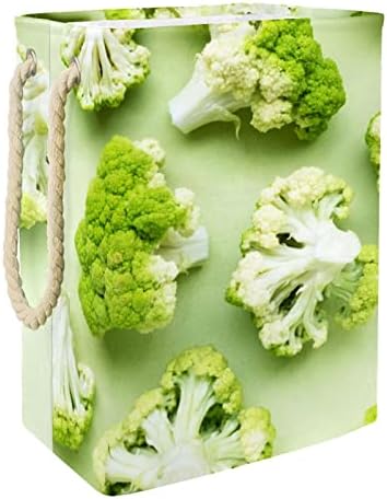 Inhomer biljna biljka brokula velika korpa za veš vodootporna sklopiva korpa za veš za Organizator igračaka za odeću, kućni dekor za spavaću sobu kupatilo