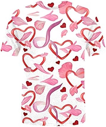 Žene Vole srce Dukseric Grafički dugi rukav Sretan majica za Valentinovo