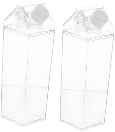 Luxshiny flaša za Mleko Kafa hermetička posuda Sportska flaša za vodu za decu prozirna posuda sa poklopcem 2 kom kartonska boca za