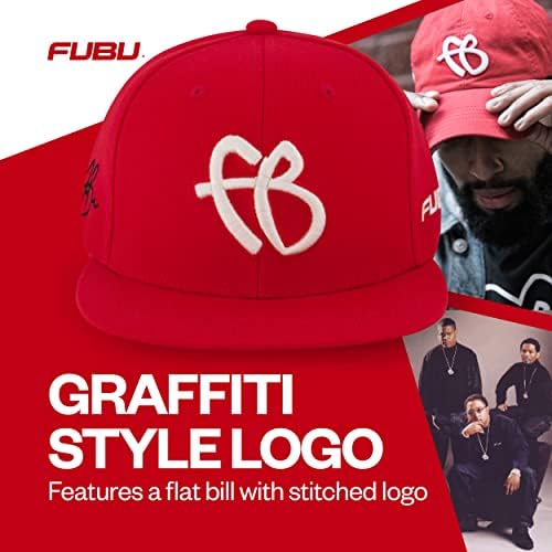 Koncept One fubu bejzbol kapa, Snapback šešir za odrasle sa logotipom u stilu grafita, podesiv, ravni obod