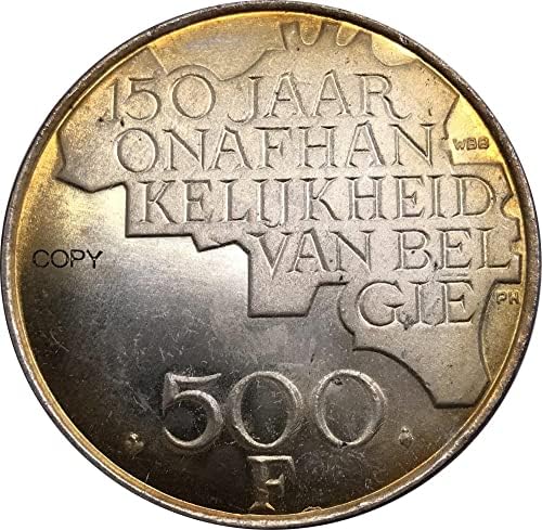 1830. Belgija 1930 500 Francs Baudouin i holandski tekst LNDependence Coin Metal Cupronickel srebrni suvenir