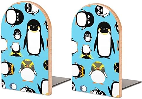 Penguins Wood Bookends teške držače knjiga za police dekorativne knjige Završava