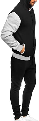Puna trenerka Muška zimska jakna hlače, ležerna labava boja koja odgovara jednosmjernom bejzbol kostimu toplo casual