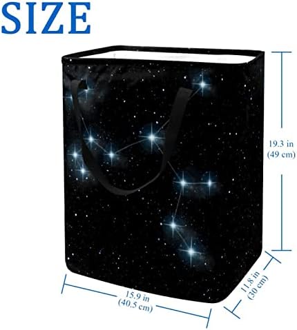Galaxy Universe Constellation Starry Sky Print sklopiva korpa za veš, 60L vodootporne korpe za veš veš igračke skladište za spavaonicu u kupatilu